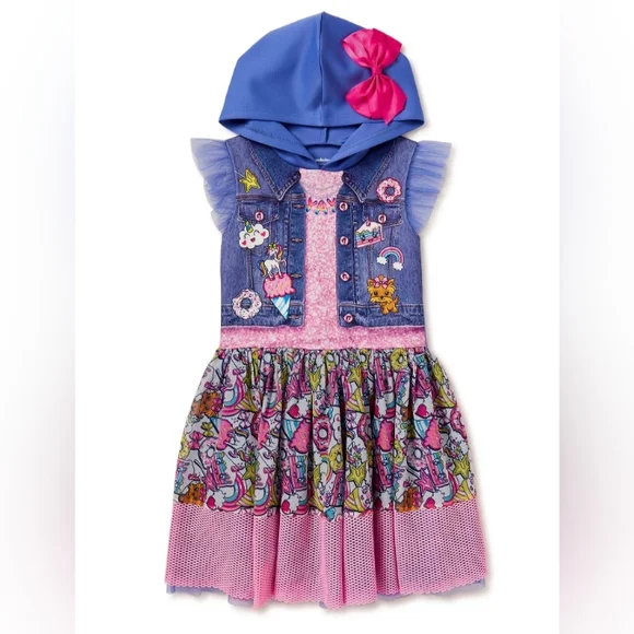 JoJo Siwa Girls Exclusive Cosplay Dress, Size S ( 6/6X) - Picture 1 of 3